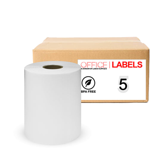 5 Rolls of 1744907 Compatible Labels for DYMO 4" x 6" (104mm x 159mm)