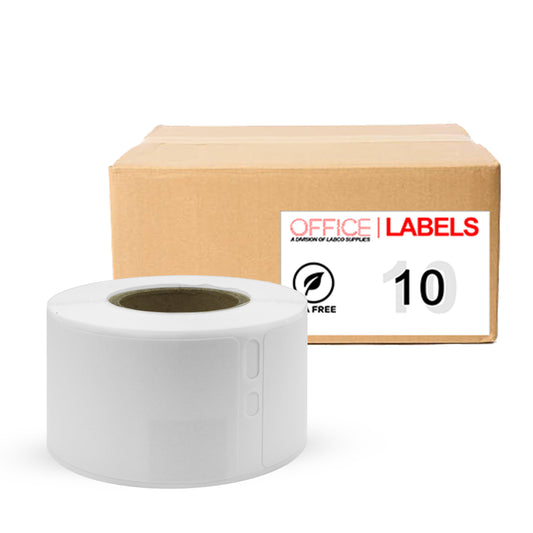 10 Rolls of SLP-R2RL Removable Compatible Labels for SEIKO 1-1/8" X 3-1/2" (28mm x 89mm)