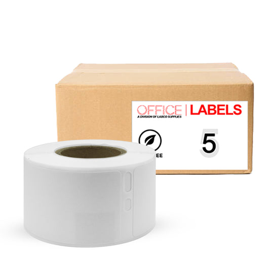 5 Rolls of 30251 Removable Compatible Labels for DYMO 1-1/8" X 3-1/2" (28mm x 89mm)