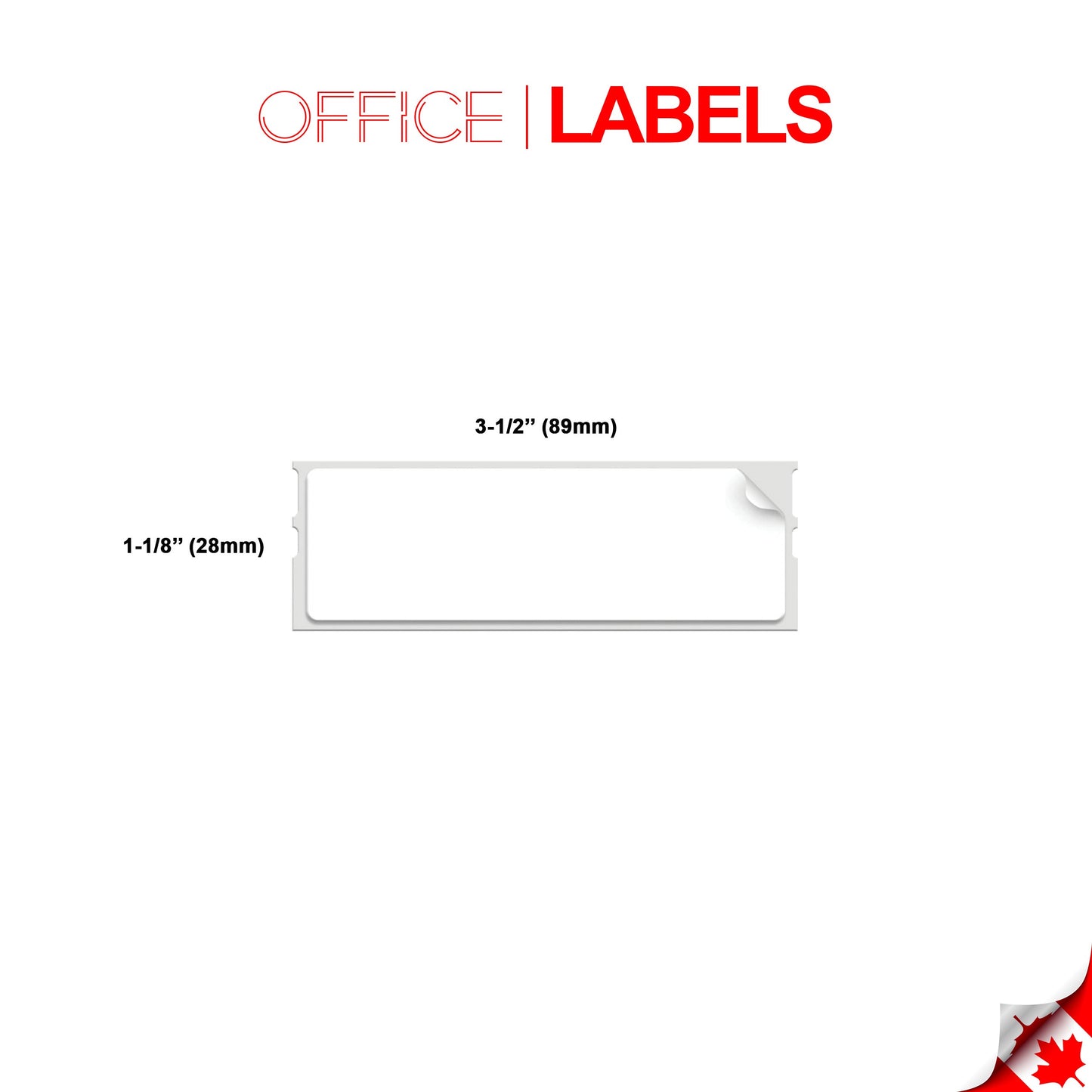 100 Rolls of SLP-R2RL Removable Compatible Labels for SEIKO 1-1/8" X 3-1/2" (28mm x 89mm)