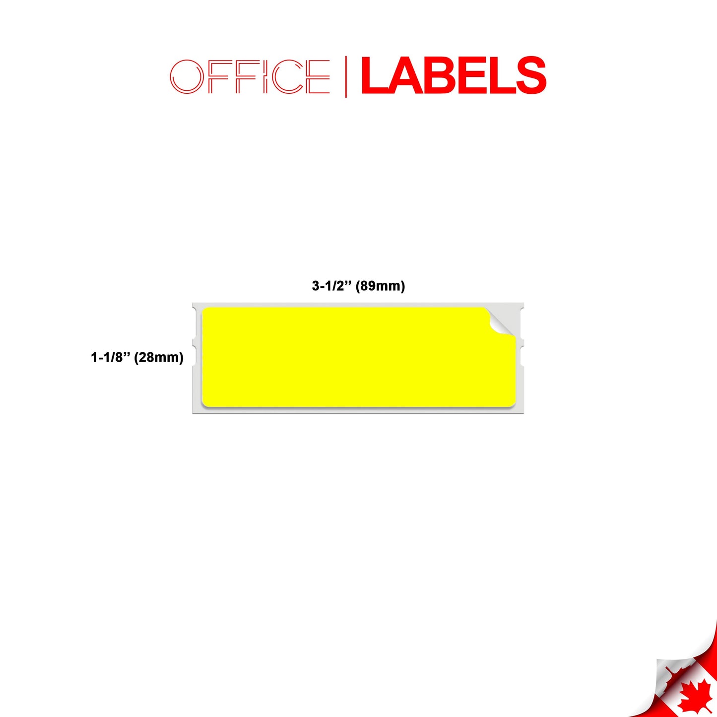 10 Rolls of 30252 Yellow Compatible Labels for DYMO 1-1/8" X 3-1/2" (28mm x 89mm)