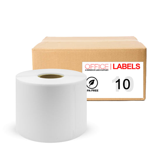 10 Rolls of 30256 Compatible Labels for DYMO 2-5/16" x 4" (59mm x 104mm)