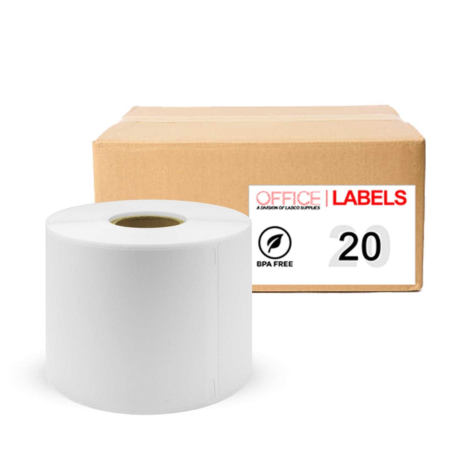 20 Rolls of 30256 Compatible Labels for DYMO 2-5/16" x 4" (59mm x 104mm)