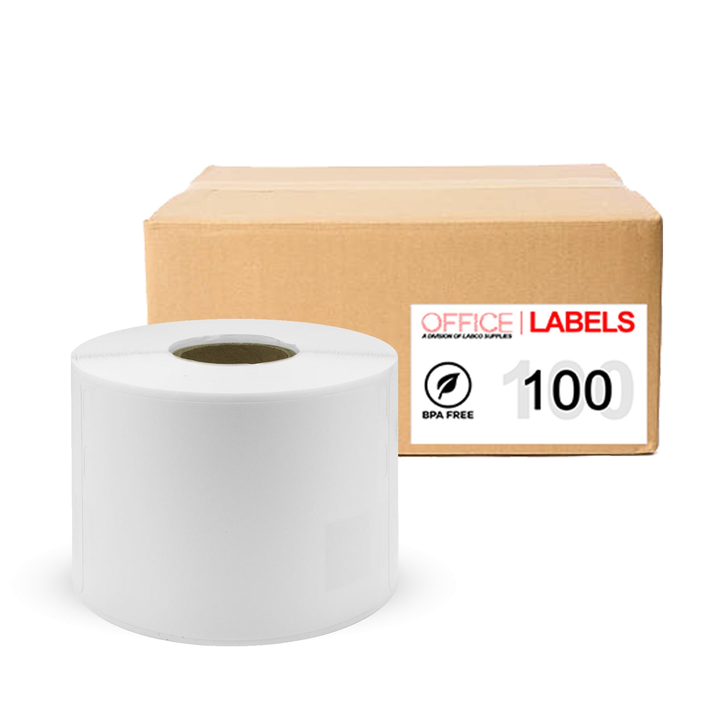 100 Rolls of 30258 Compatible Labels for DYMO 2-1/8" x 2-3/4" (54mm X 70mm)