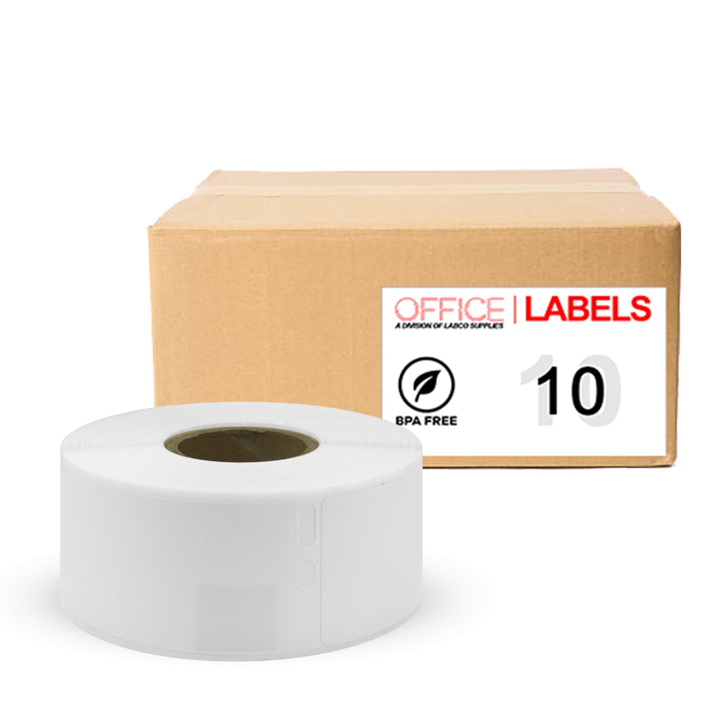 10 Rolls of SLP-2RLH Compatible Labels for SEIKO 1-1/8" X 3-1/2" (28mm x 89mm)