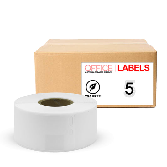 5 Rolls of 30320 Compatible Labels for DYMO 1-1/8" X 3-1/2" (28mm x 89mm)