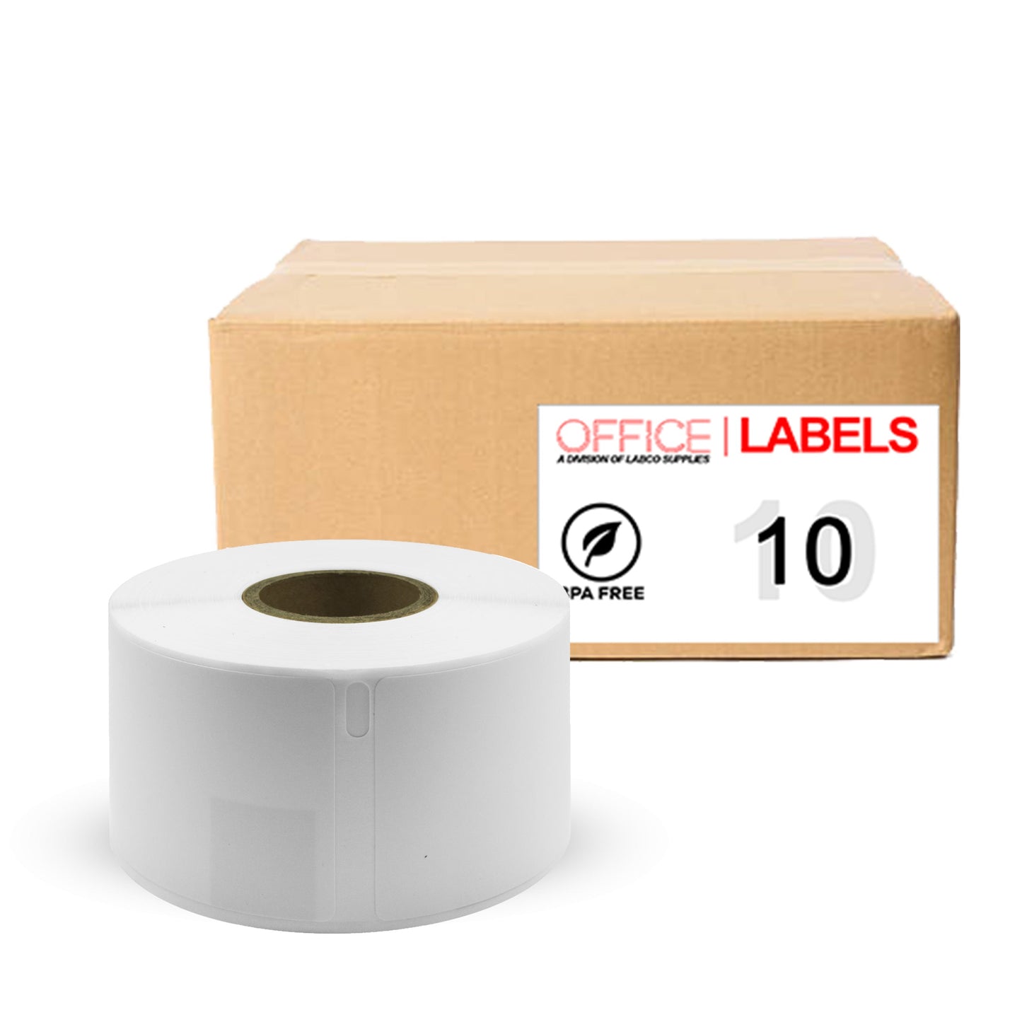 10 Rolls of SLP-2RLE Compatible Labels for SEIKO 1-4/10" X 3-1/2" (36mm x 89mm)