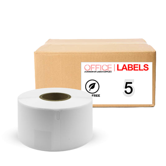 5 Rolls of SLP-2RLE Compatible Labels for SEIKO 1-4/10" X 3-1/2" (36mm x 89mm)