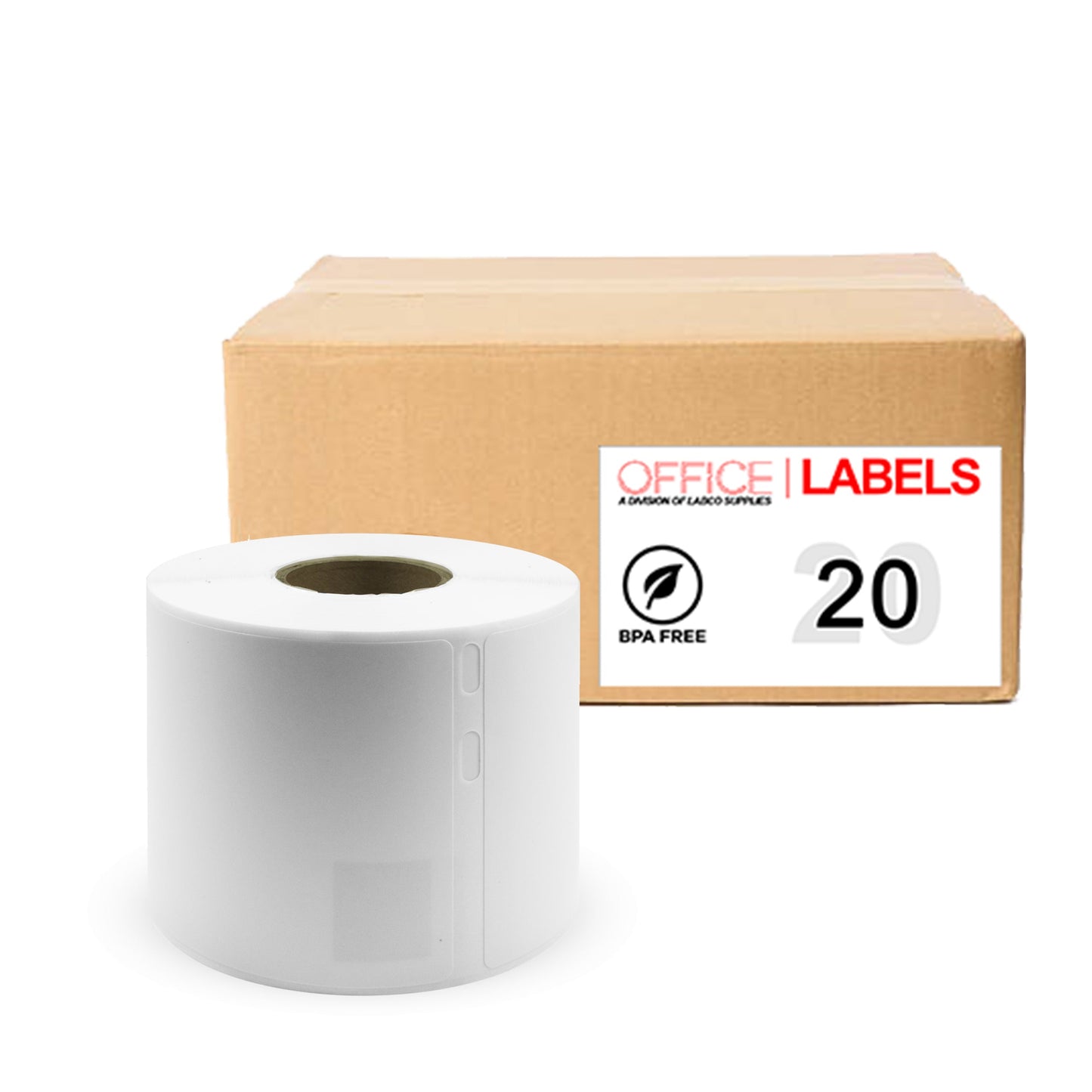 20 Rolls of SLP-SRL Compatible Labels for SEIKO 2-1/8" X 4" (54mm x 102mm)