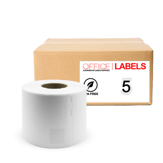 5 Rolls of 30323 Compatible Labels for DYMO 2-1/8" X 4" (54mm x 102mm)