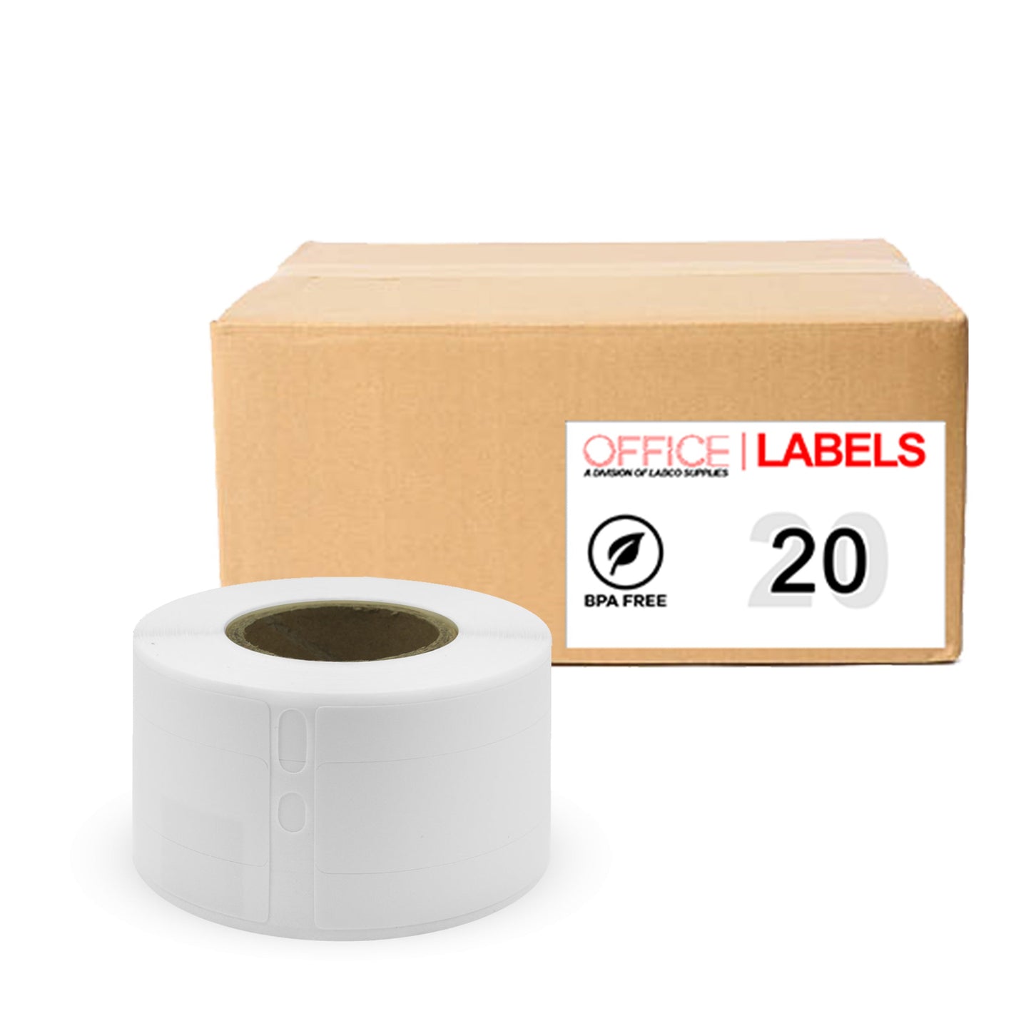 20 Rolls of 30327 Compatible Labels for DYMO 9/16" x 3-7/16" (14mm x 87mm)