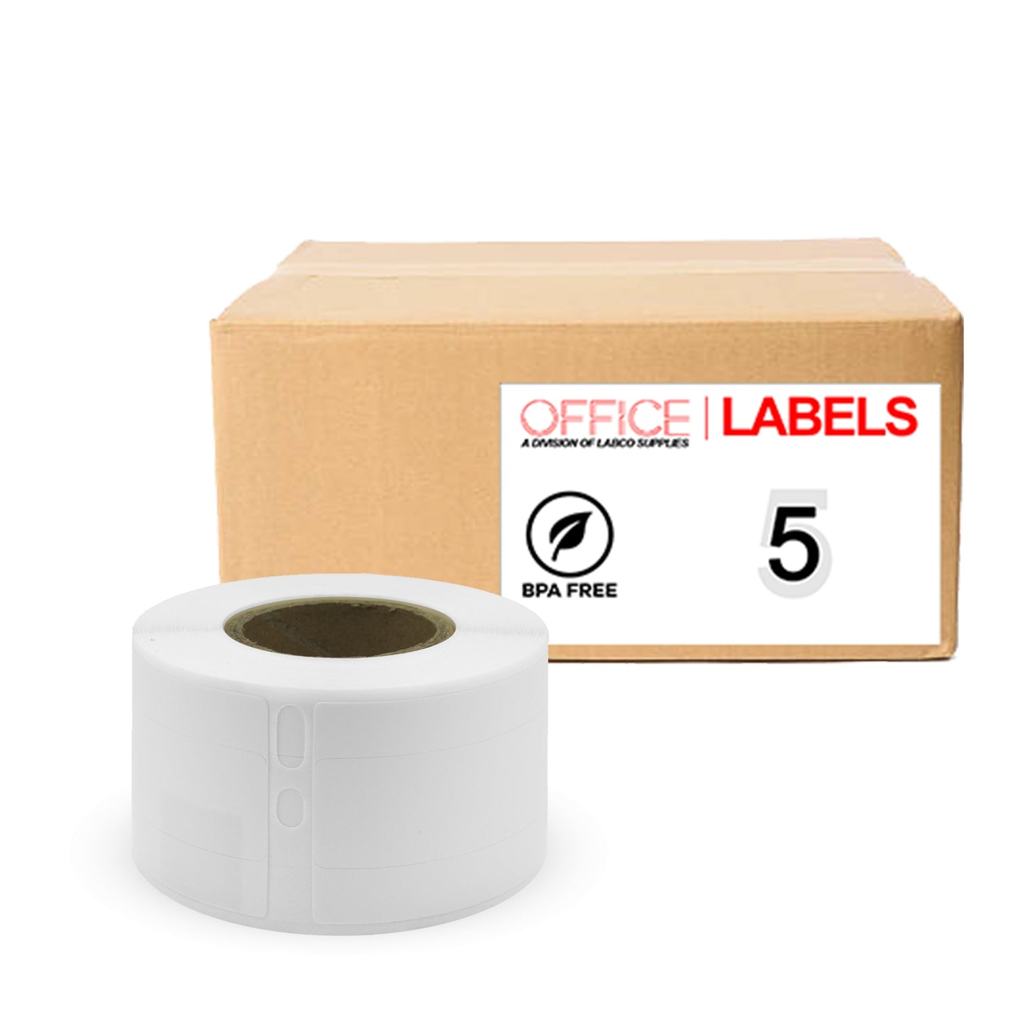 5 Rolls of 30327 Compatible Labels for DYMO 9/16" x 3-7/16" (14mm x 87mm)