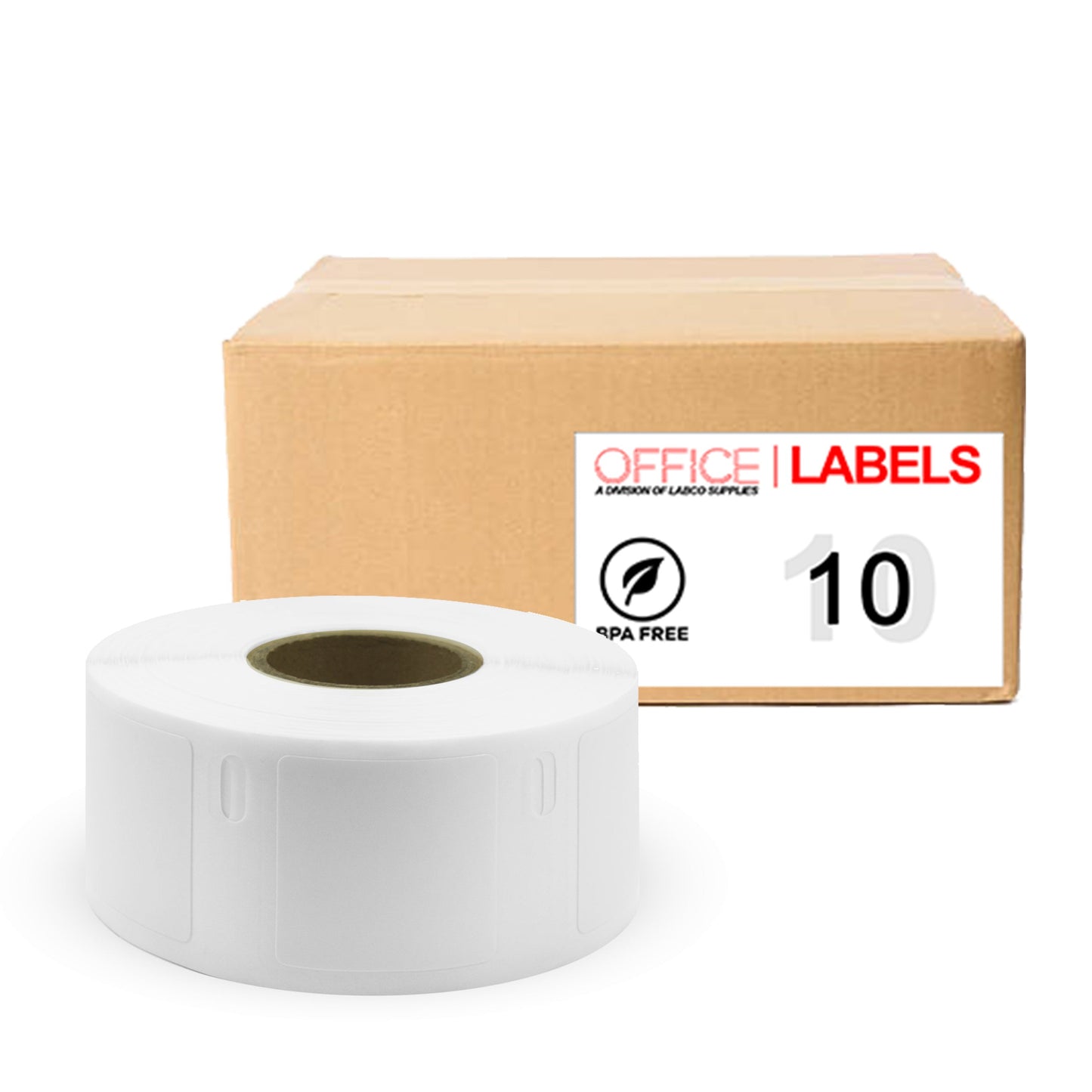 10 Rolls of 30332 Compatible Labels for DYMO 1" x 1" (25mm x 25mm)