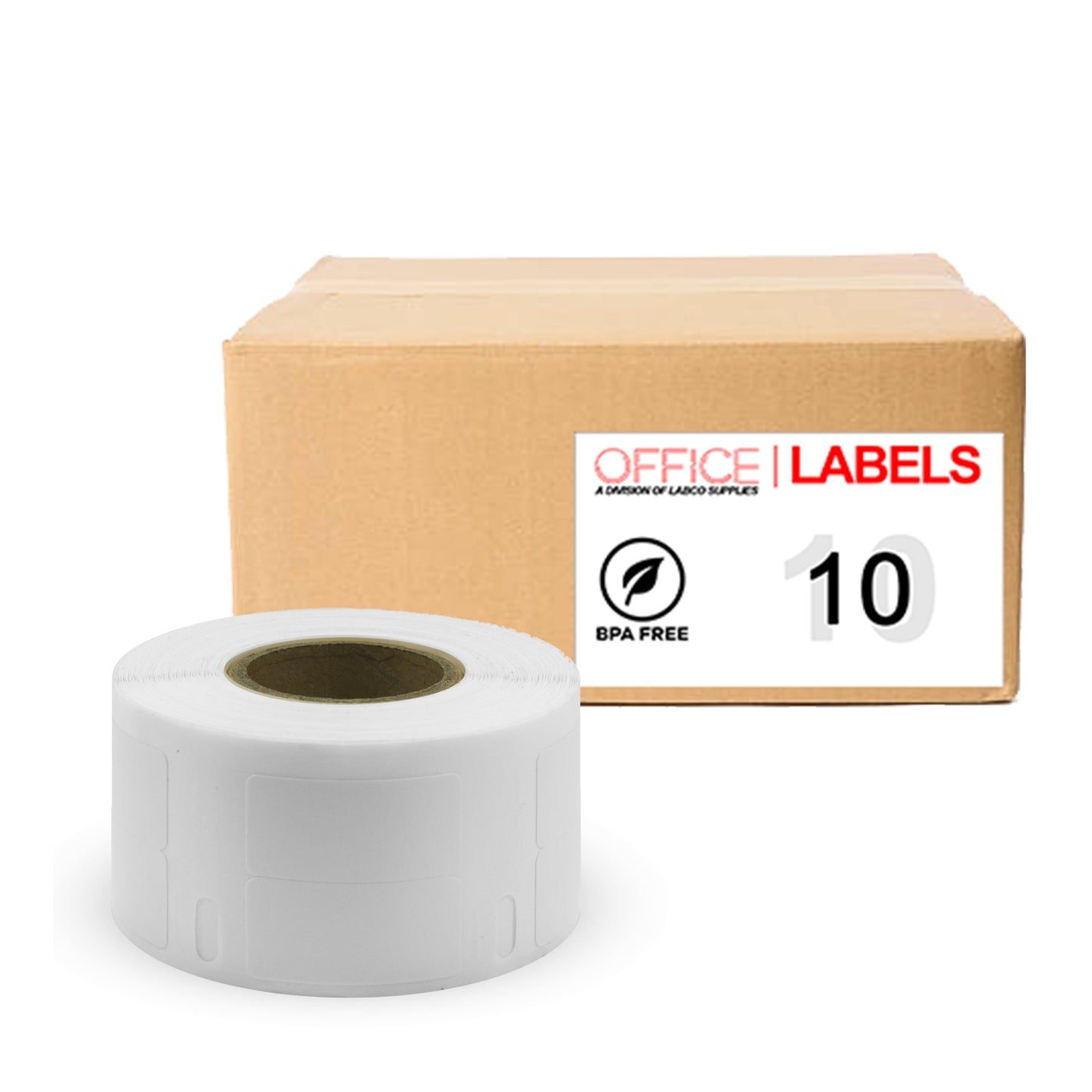 10 Rolls of 30333 Compatible Labels for DYMO 1/2" X 1" (13mm x 25mm)