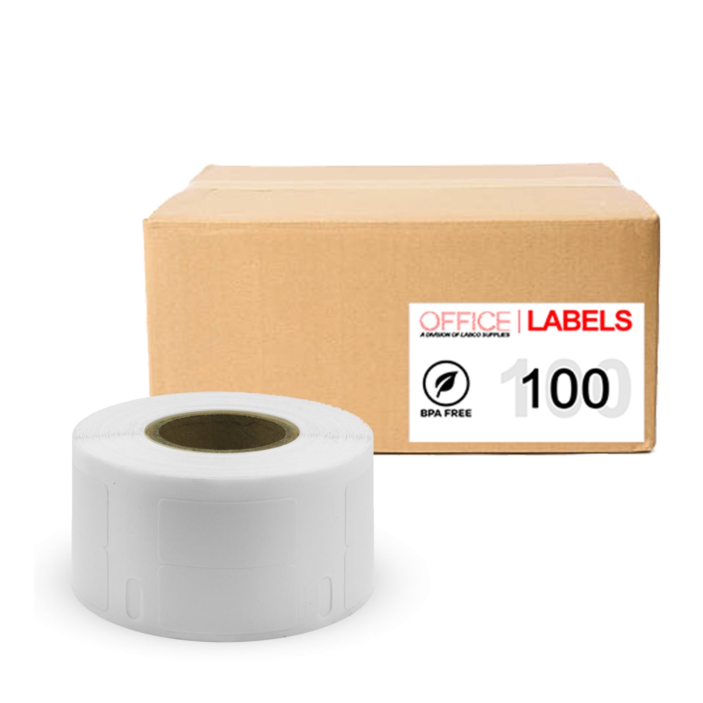 100 Rolls of 30333 Compatible Labels for DYMO 1/2" X 1" (13mm x 25mm)