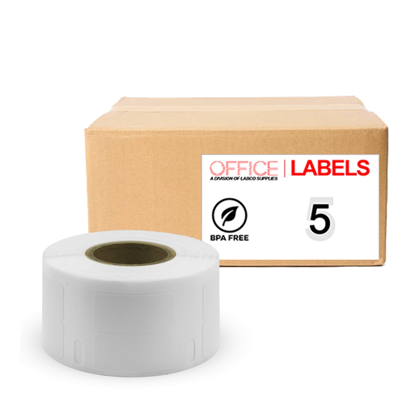 5 Rolls of 30333 Compatible Labels for DYMO 1/2" X 1" (13mm x 25mm)