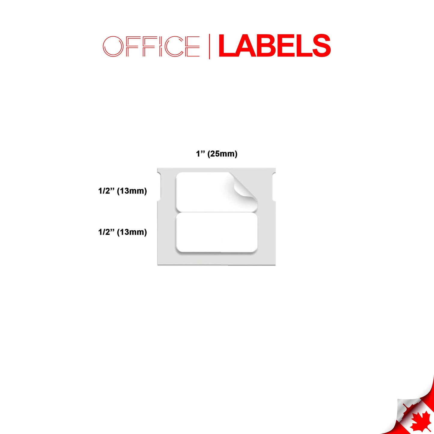 20 Rolls of 30333 Compatible Labels for DYMO 1/2" X 1" (13mm x 25mm)