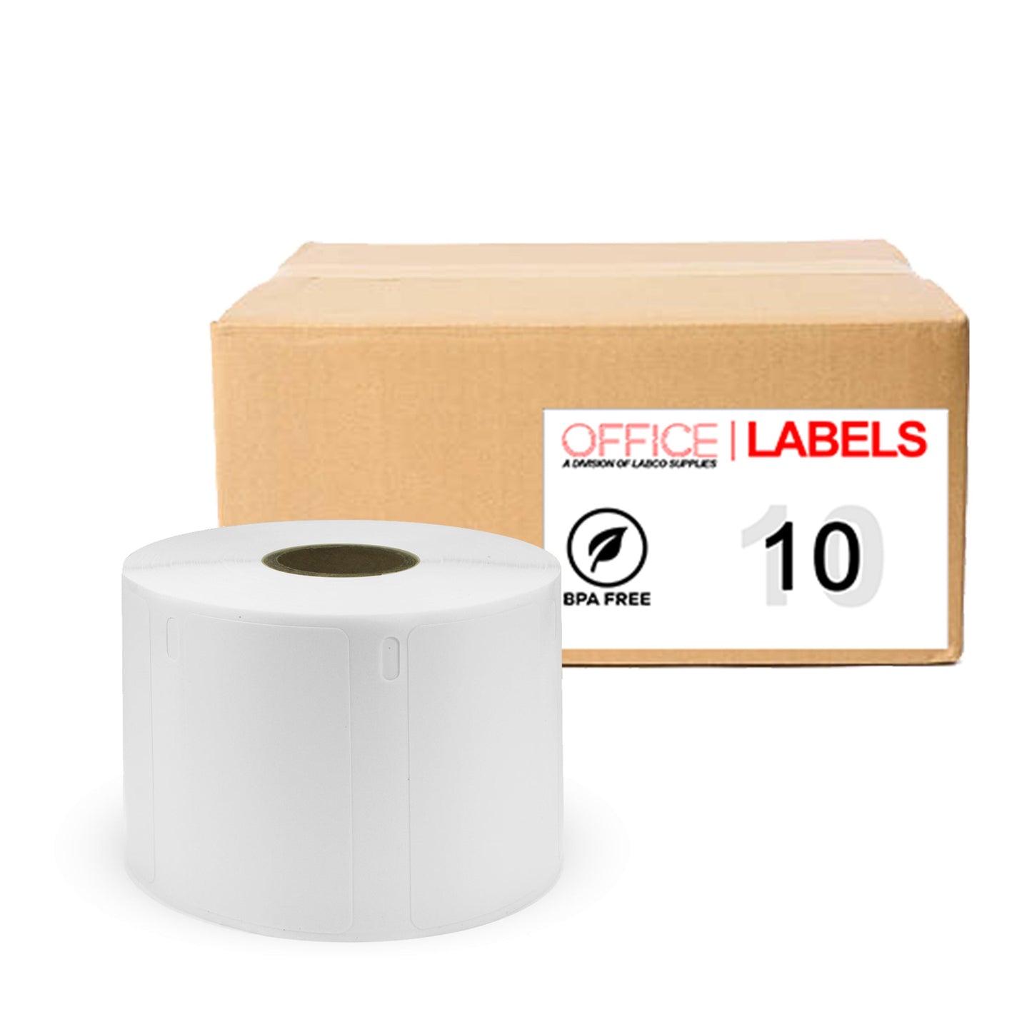 10 Rolls of 30334 Compatible Labels for DYMO 1-1/4" X 2-1/4" (32mm x 57mm)