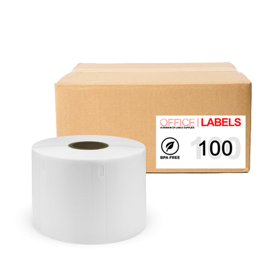 100 Rolls of 30334 Compatible Labels for DYMO 1-1/4" X 2-1/4" (32mm x 57mm)