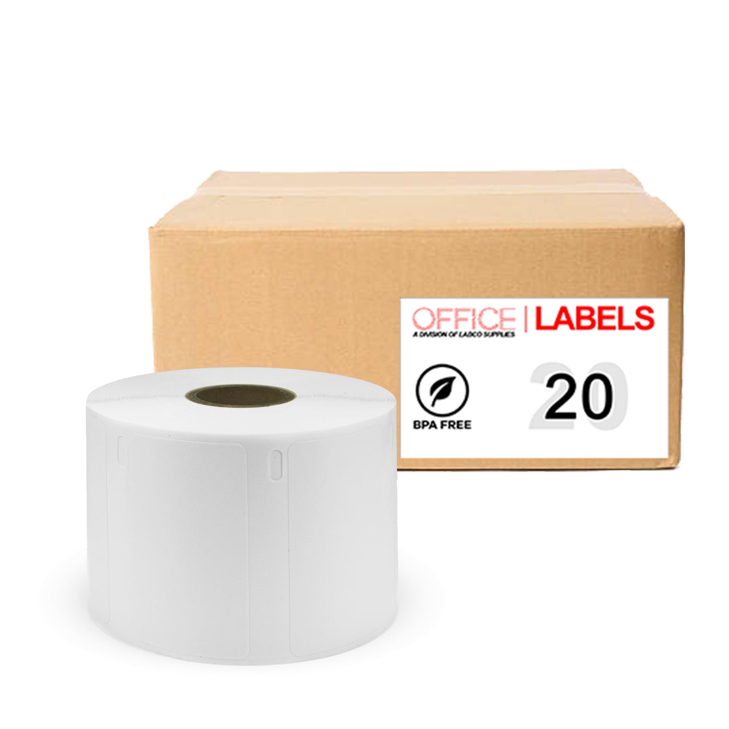 20 Rolls of 30334 Compatible Labels for DYMO 1-1/4" X 2-1/4" (32mm x 57mm)