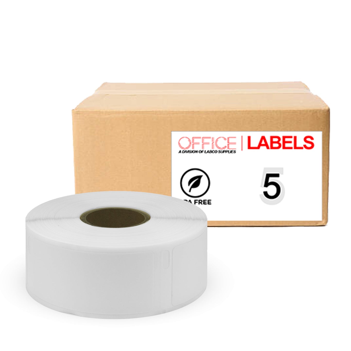 5 Rolls of 30336 Compatible Labels for DYMO 1" x 2-1/8" (25mm x 54mm)