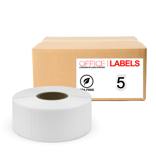 5 Rolls of 30373 Compatible Labels for DYMO 7/8" x 15/16" (22mm X 24mm)