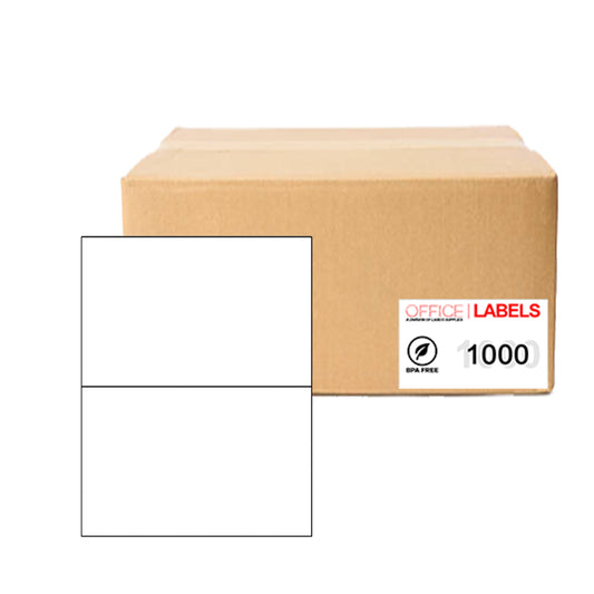 1000 Sheets of Labels 5-1/2" x 8-1/2" 2up 200 Labels 5126