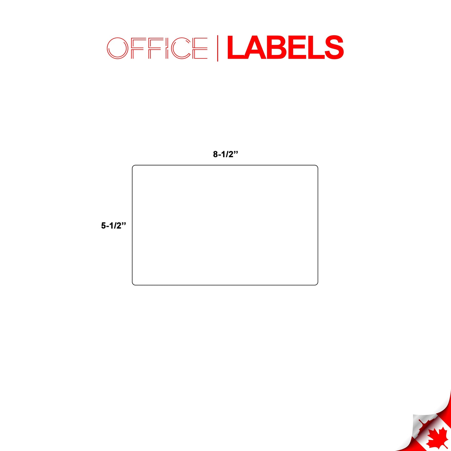 100 Sheets of Labels 5-1/2" x 8-1/2" 2up 200 Labels 5126