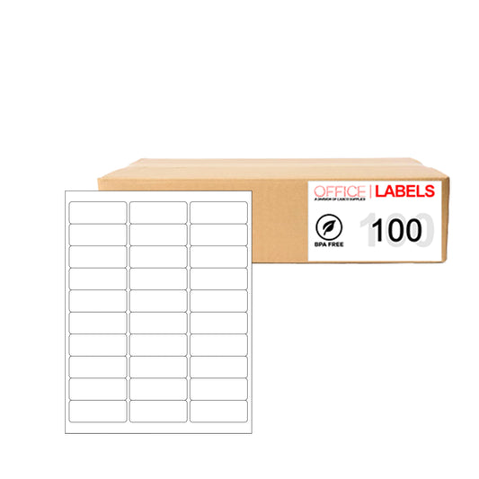 100 Sheets of Labels 1" x 2-5/8" 30up 3000 Labels 5160 FBA