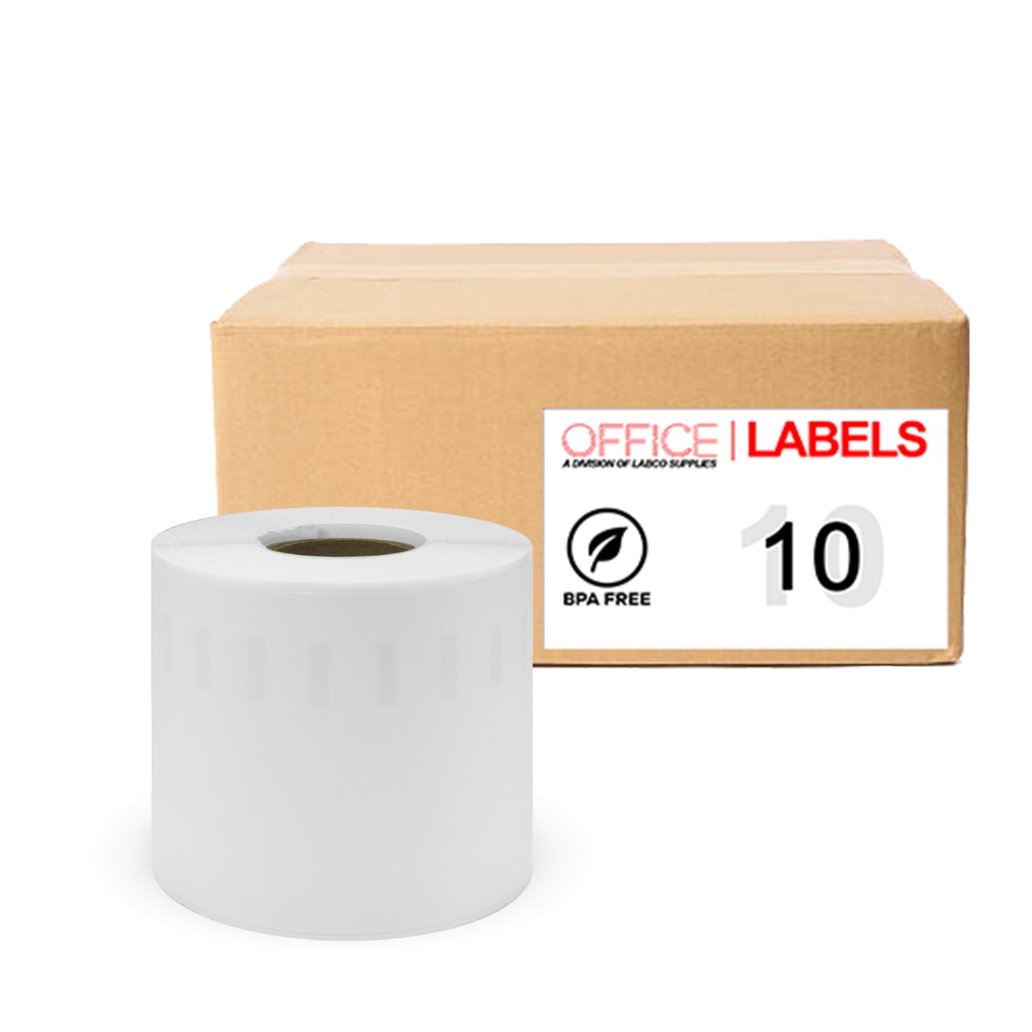 10 Rolls of 99019 Compatible Labels for DYMO 2-5/16" x 7-1/2" (59mm X 190mm)