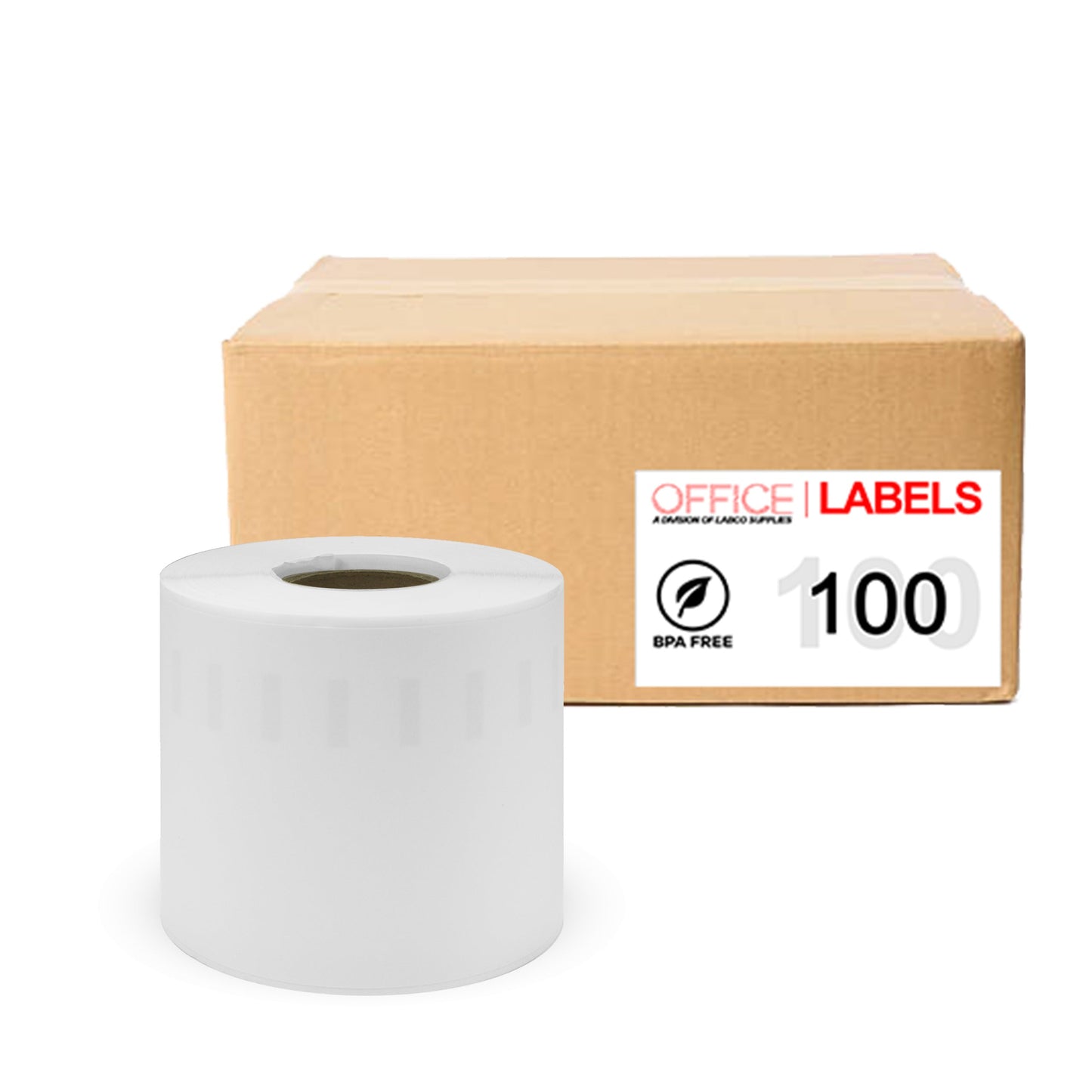 100 Rolls of 99019 Compatible Labels for DYMO 2-5/16" x 7-1/2" (59mm X 190mm)