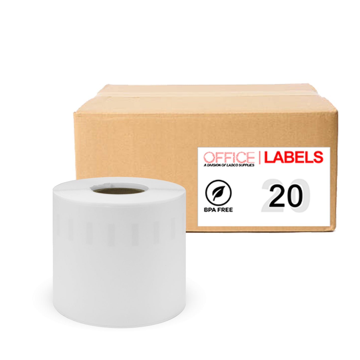 20 Rolls of 99019 Compatible Labels for DYMO 2-5/16" x 7-1/2" (59mm X 190mm)