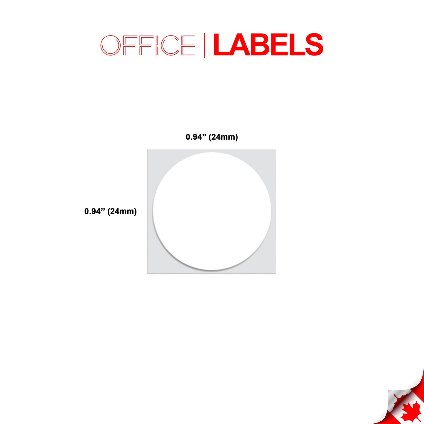 100 Rolls of DK-1218 Compatible Labels for BROTHER 0,94" Diameter (24mm) framed