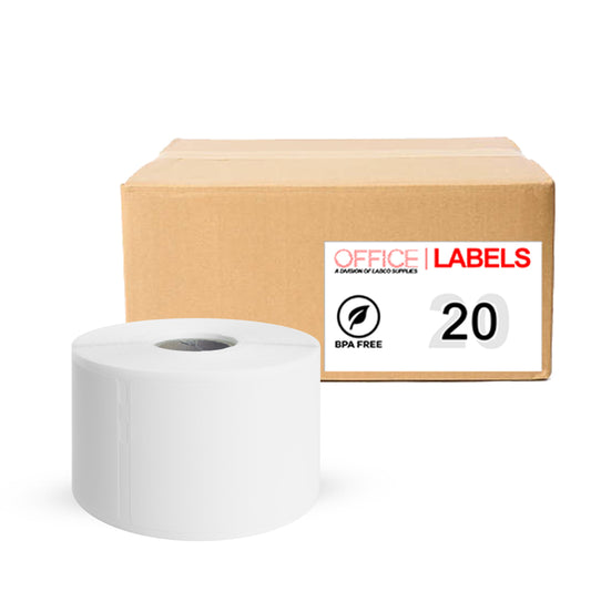 20 Rolls of Veterinary Compatible Labels for DYMO 1-15/16" x 3-1/2" (49mm x 89mm)